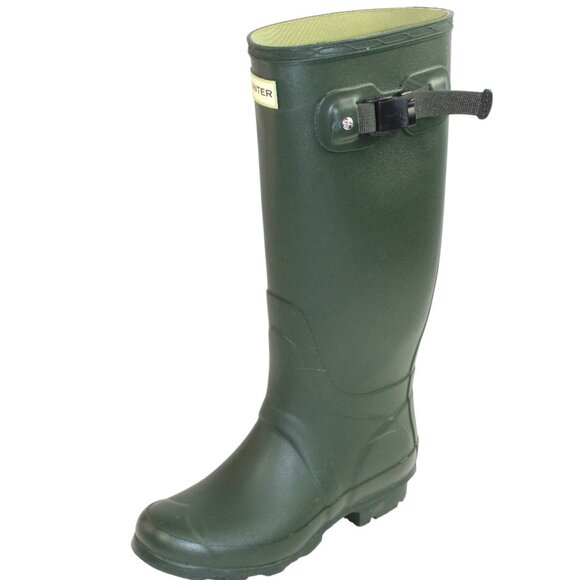Hunter Field Huntress Dark Olive Tall Wellington Rain Snow Boot, Size 5 - Picture 5 of 10